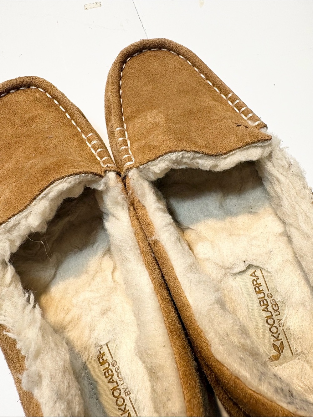 Koolaburra by UGG Lezly slippers featuring a chestnut suede upper and plush faux - Picture 7 of 11